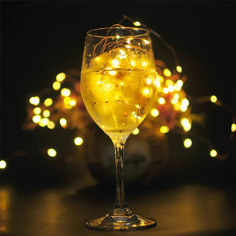 lot de 10 guirlandes lumineuses led pour décorations festives - vue 8 sur 8