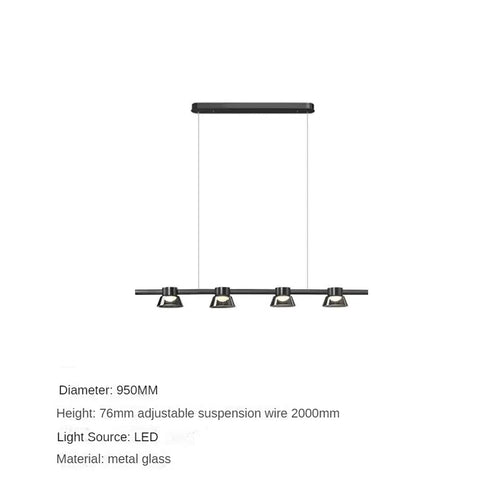 Italian minimalist glass chandelier for modern interiors - vue 11 sur 12