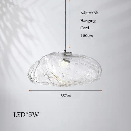 lustre en verre design nuage pour intérieur décoratif lumineux - vue 15 sur 21