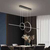 Modern minimalist LED chandelier for home decor
