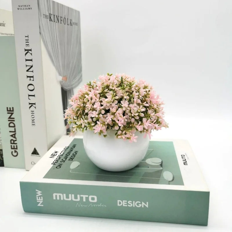 mini plantes artificielles en pot pour décoration intérieure et extérieure - vue 11 sur 11