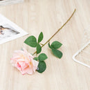 Realistic artificial rose branch for decoration and photography