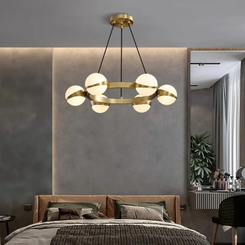 boule de verre moderne avec lumière led pour décoration intérieure - vue 7 sur 9