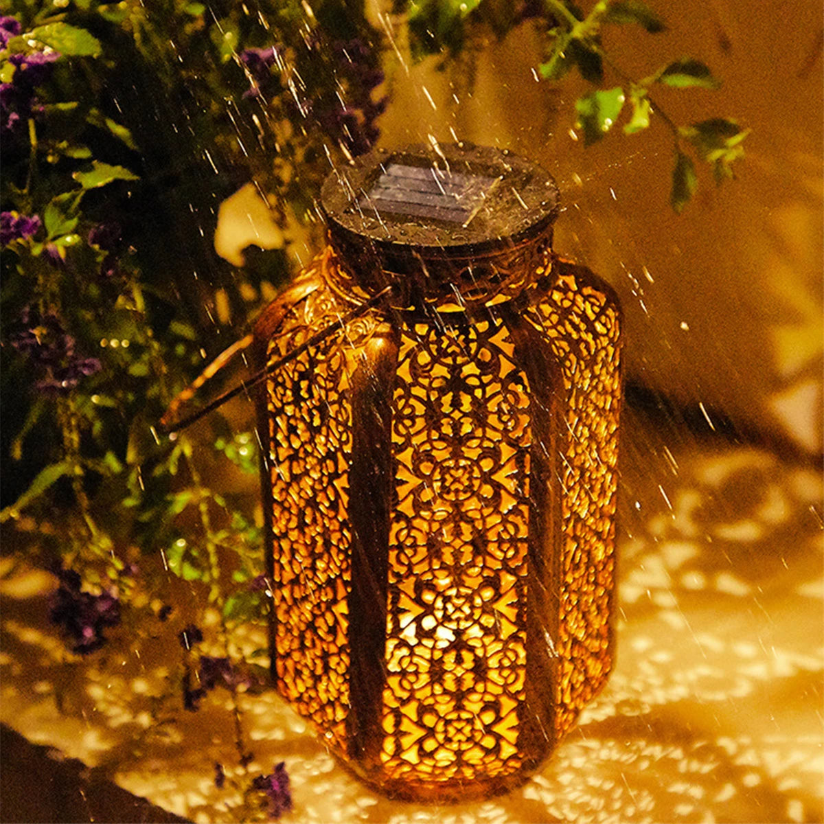 lampe solaire rétro pour jardin et décoration extérieure