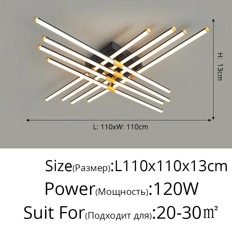 led plafonnier luminaire intérieur chambre salon hall cuisines - vue 9 sur 15
