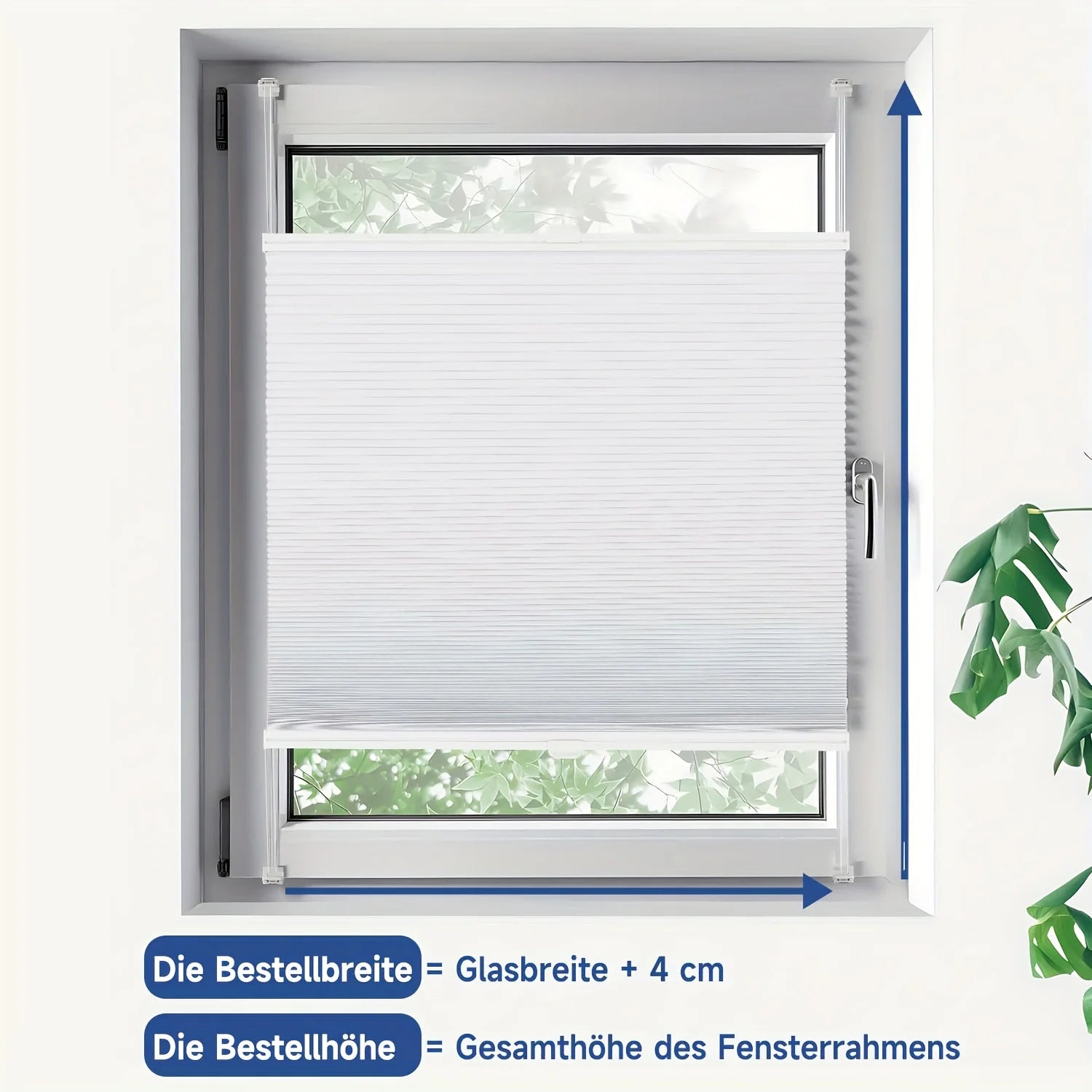 Store occultant double couche sans percage pour chambre - vue 6 sur 6