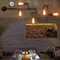 Vintage industrial steampunk wall light