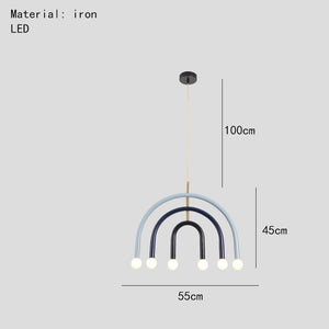 Magnificent rainbow E14 pendant lamp