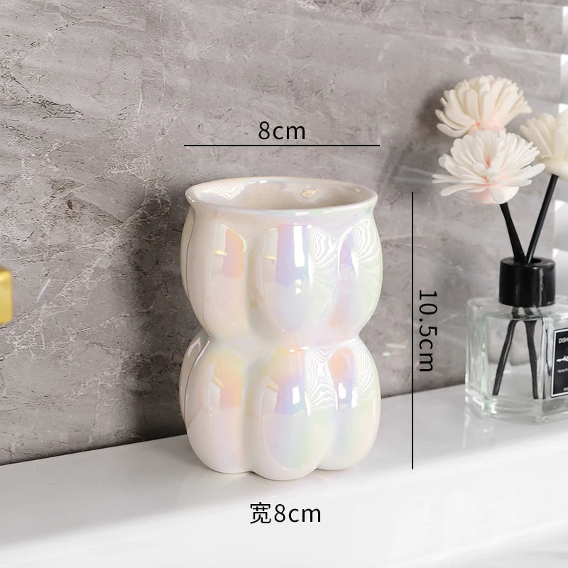 décoration de salle de bain luxe nuages créatifs en céramique - vue 10 sur 22
