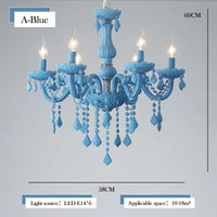 lustre en cristal pour une chambre de petite fille