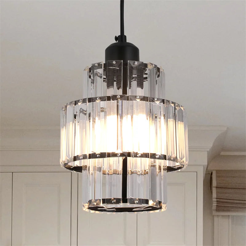 lustre moderne en cristal k9 led pour maison hôtel - vue 5 sur 10