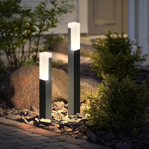 Extérieur étanche IP65 10 W LED nouvelle colonne en aluminium chemin de jardin carré paysage AC85-265 colonne lumineuse