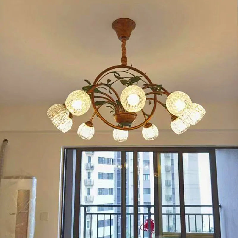 suspension vintage nordique pour villa et hôtel style français - vue 4 sur 8