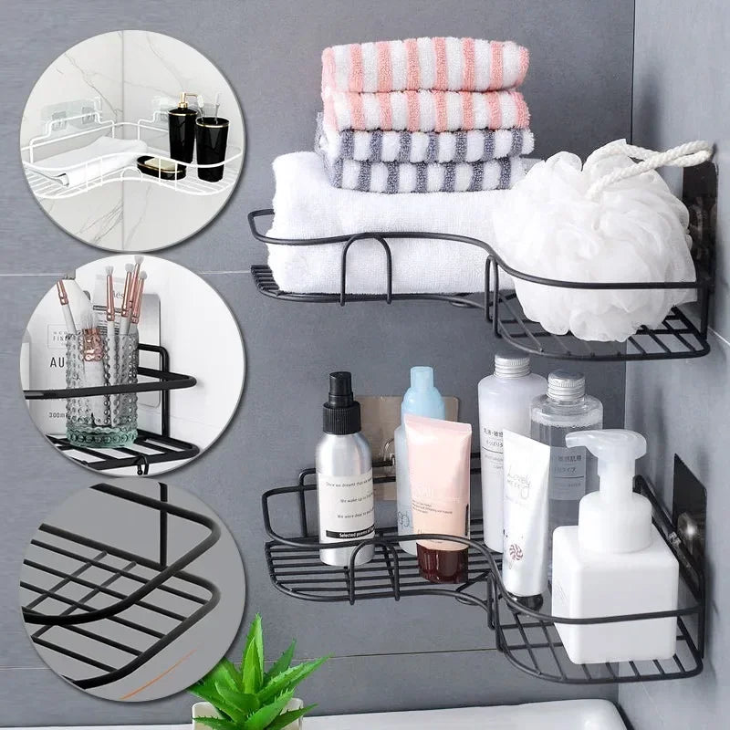 etagère en fer forgé style japonais support de rangement mural - vue 3 sur 19