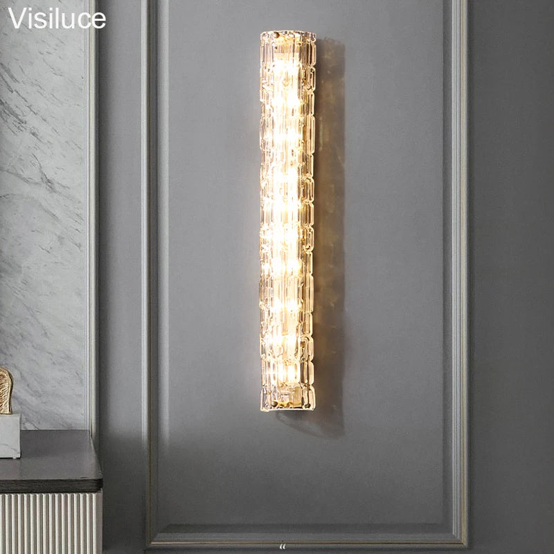 applique murale led en verre style italien moderne luxe - vue 3 sur 8