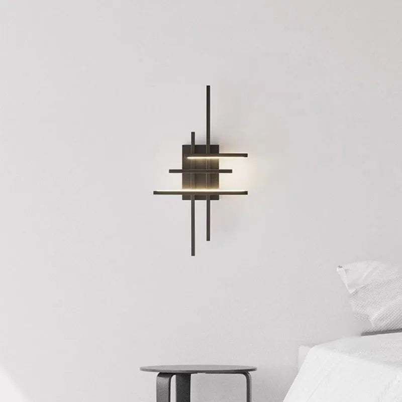 applique murale led minimaliste cuivre modifiable - vue 6 sur 8