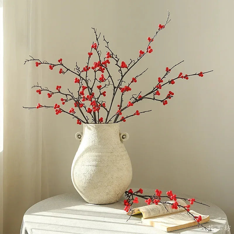 plantes artificielles de houx pour décoration florale et table - vue 4 sur 9