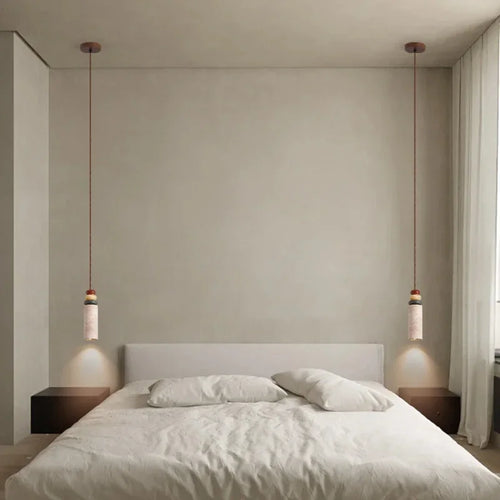 lustre médiéval en pierre naturelle pour décoration intérieure moderne - vue 3 sur 7