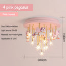 plafonnier moderne licorne étoiles décoration pour enfants intérieur