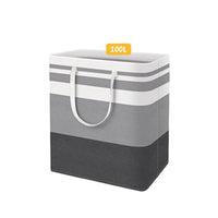Large Laundry Basket 100L Waterproof,Collapsible Tall Clothes Hamper with Extended Handles for Clothes Toys in the Dorm,Family