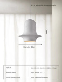 Minimalist retro chandelier for restaurant and shop decor