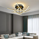 Modern minimalist high-end LED strip chandelier nordic Italian style