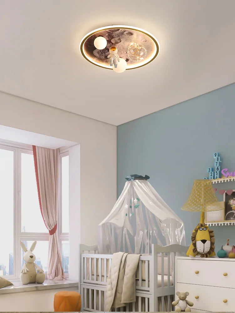 plafonnier led dessin animé lune enfants