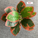 feuilles de phénix artificielles décoration verte en plastique