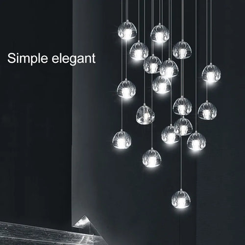 suspension moderne nordique en cristal pour décoration élégante