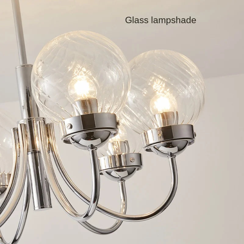 lustre en verre d'art style médiéval pour décoration intérieure - vue 6 sur 8