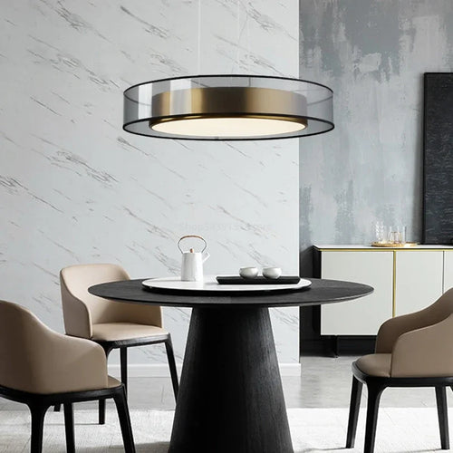 suspension led de luxe nordique simple pour bar restaurant