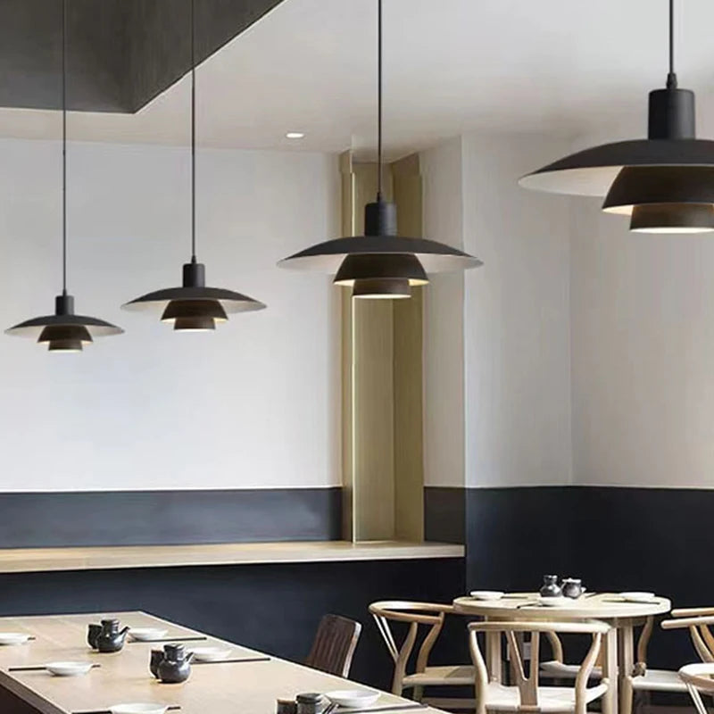 suspension led créative en métal pour éclairage de table