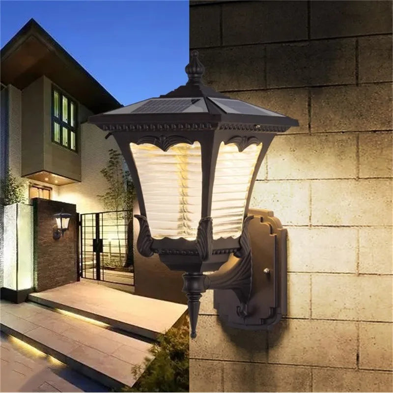Applique murale solaire extérieur luminaire moderne LED étanche Patio cour porche balcon cour Villa allée éclairages - vue 3 sur 7
