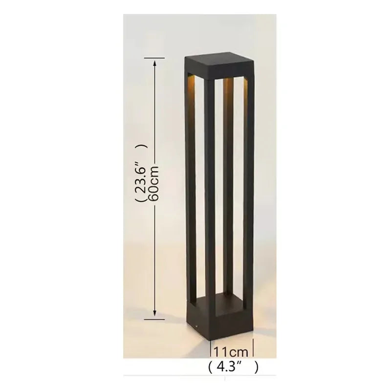 Contemporary outdoor LED lamp for garden and courtyard - vue 25 sur 47