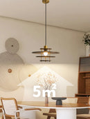 lustre en bois massif de style médiéval pour restaurant rétro