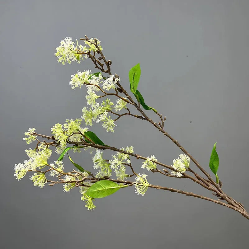 lot de 2 fleurs artificielles en saule des neiges décoratives - vue 10 sur 12