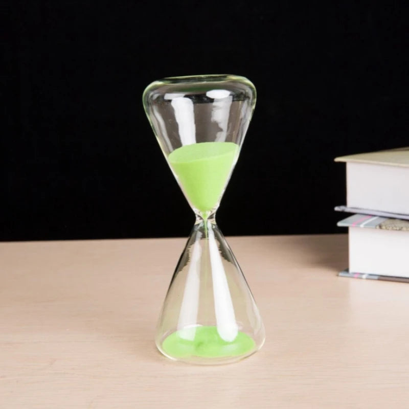 colored glass hourglass for modern home and office decoration