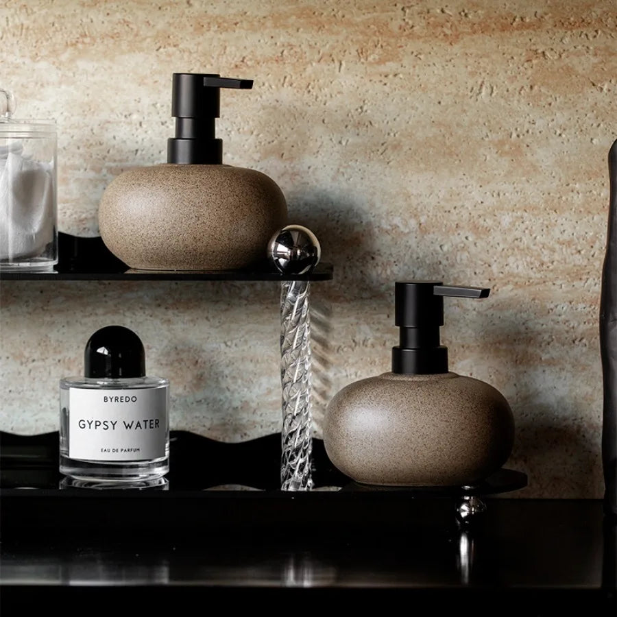 bouteille en céramique pour lotion et distributeur de savon - vue 4 sur 6