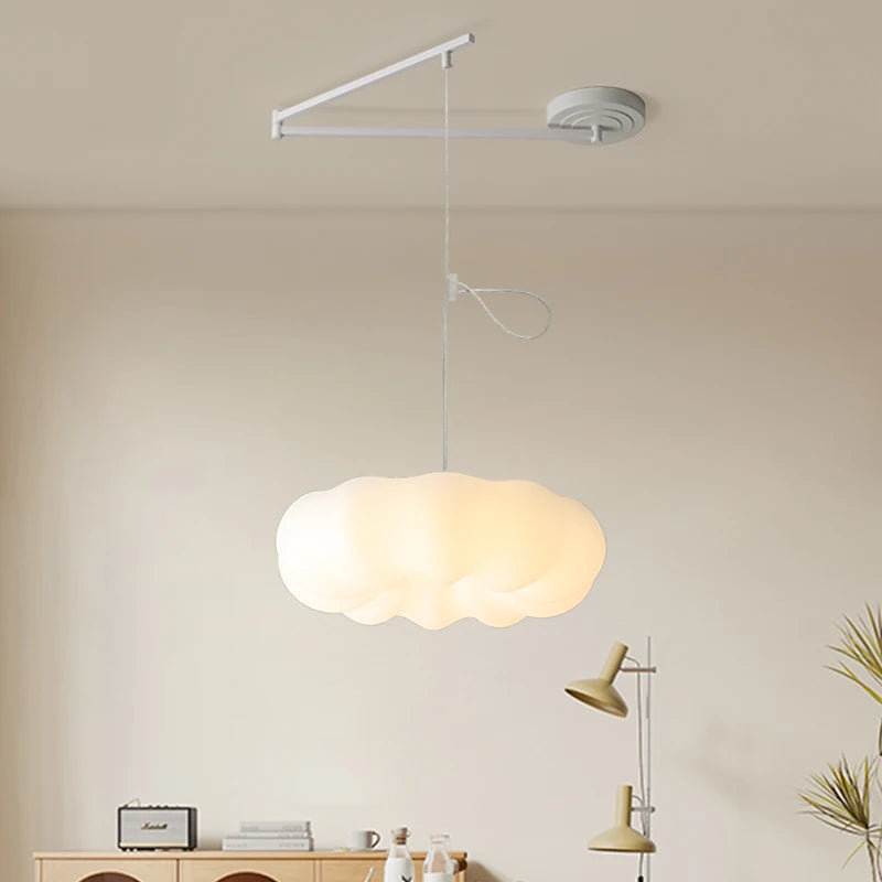 Simple moderne nouvelle crème nuage LED Lustres lumière pour Restaurant salon salle à manger chambre d'enfants couloir suspendus Lustres - vue 7 sur 10