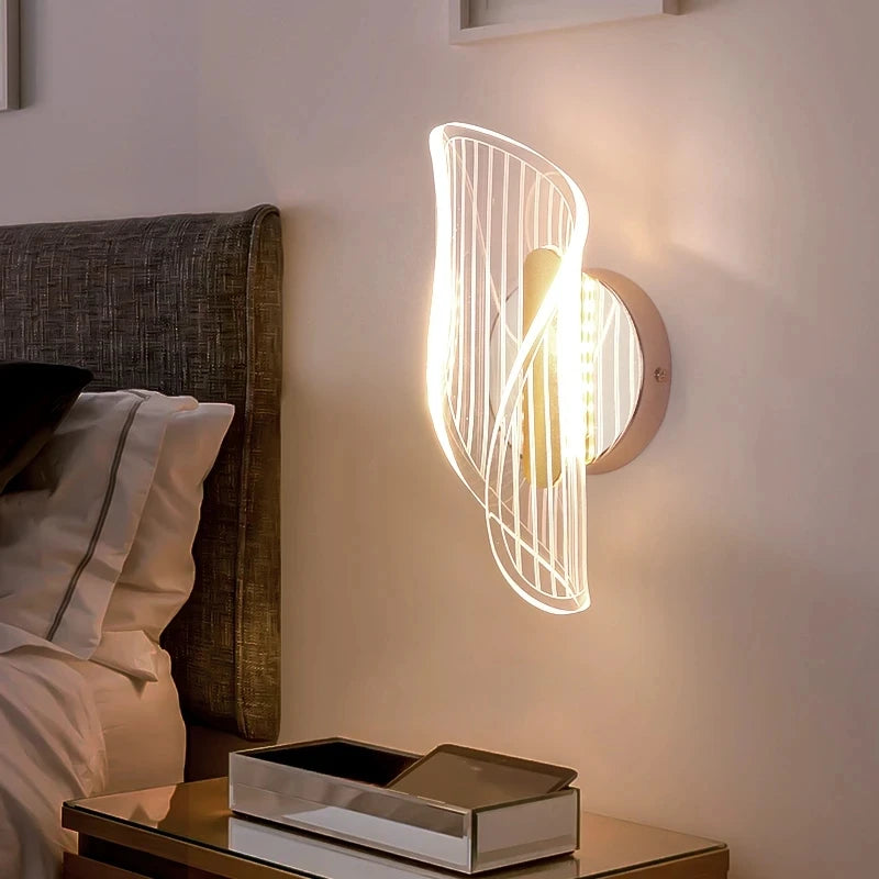 luxe acrylique applique murale led appliques murales - vue 3 sur 9