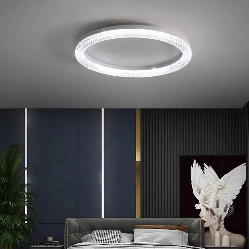 plafonnier led rond ou carré nordique pour décoration de luxe - vue 4 sur 14