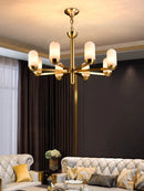 Lustre design LED marbre espagnol cuivre décoratif maison