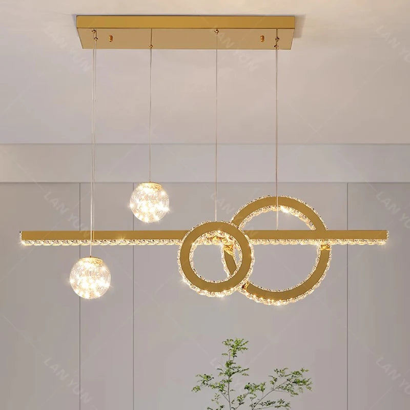 lampes de décoration modernes en cristal intelligent pour intérieur - vue 3 sur 6