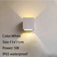 Applique murale led ciment imperméable extérieur industriel
