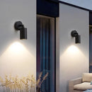 spot led extérieur double tête étanche pour jardin balcon clôture