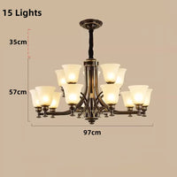 lustre nordique de luxe en cuivre style vintage industriel