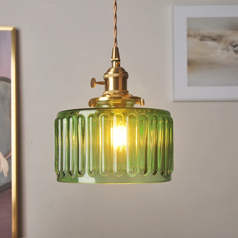 suspension nordique vintage rustique en cuivre wabi-sabi luminaire