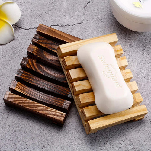 porte-savon en bois naturel pour éviter la moisissure - vue 3 sur 13
