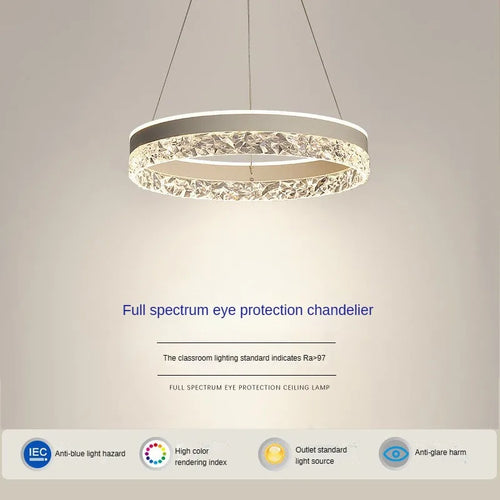 Lustre rond LED circulaire simple avec télécommande décorative