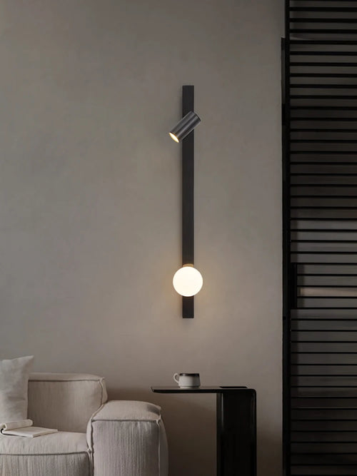 applique murale en cuivre avec bande led minimaliste luxe - vue 4 sur 8
